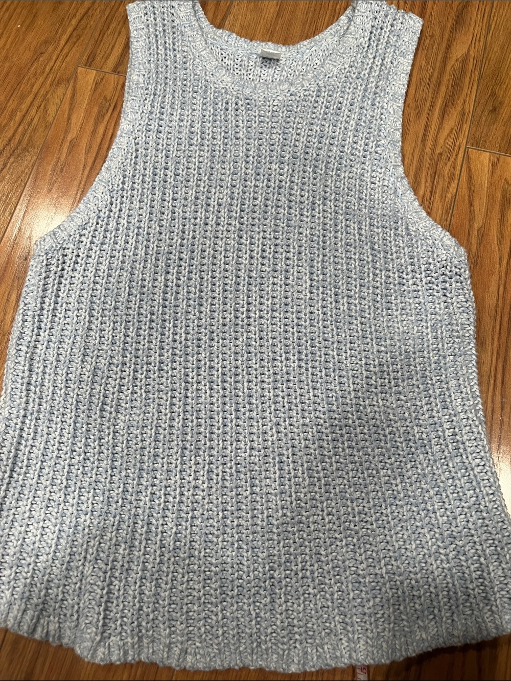 Old Navy Light Blue Knit Sleeveless Sweater Tank